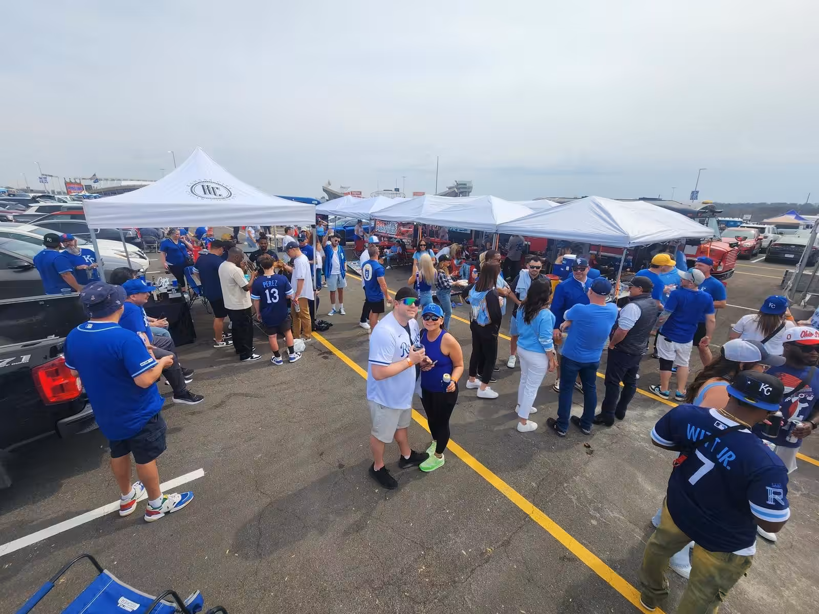 Royals fans riding with Red Machine to Kauffman Stadium Royals fans riding with Red Machine to Kauffman Stadium